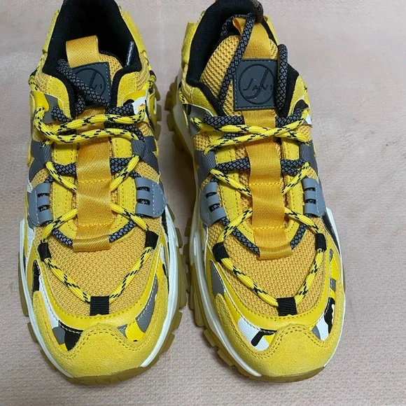 Javi | Shoes | Yellow Black Sneakers Unisex | Poshmark